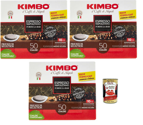 Espresso Napoletano, Formula Bar, Cialde Compostabili, Cialde Ese 44mm, 3x Box Lot De 50 Dosettes De Café + Italian Gourmet Polpa 400g