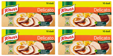 Knorr: Delicato Lot De 4 Boîtes De 10 Cubes À Bouillon 10 G Par Cube