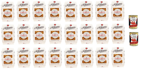 Lot De 24 Pâtes La Molisana Cubetto N.63 Lenta Lavorazione À Base De Semoule De Blé Dur Dessin Bronze 500 G + 2 Polpa Italian Gourmet
