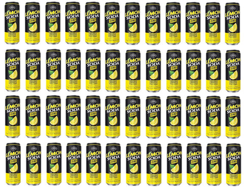 48x Campari Group Lemonsoda Zero Limonade Italienne Sans Sucre Boisson Non-Alcoolisée Rafraîchissant Canette 330ml