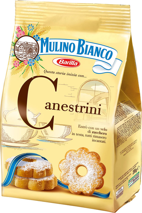 Mulino Bianco Canestrini Biscuits Sablés Avec Sucre Glace 200 G - Lot De 10