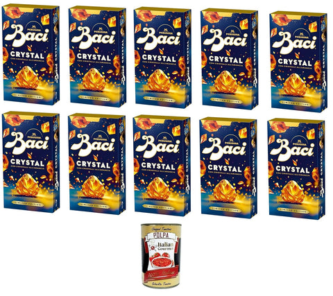 Baci Bijou Crystal Pralines 10x 150g – Chocolat fin aux cristaux d'orange – Édition limitée - + Italian Gourmet polpa 400gr