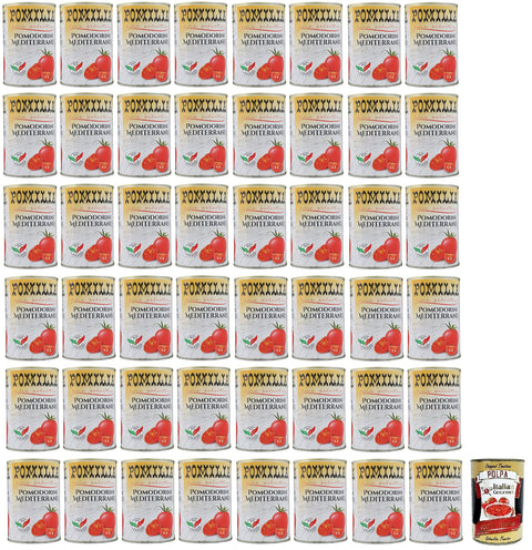 Pomilia Pomodorini Ciliegini Lot De 48 Tomates Cerises Méditerranéennes 100 % Tomates Italiennes 400 G + Boîte De 400 G