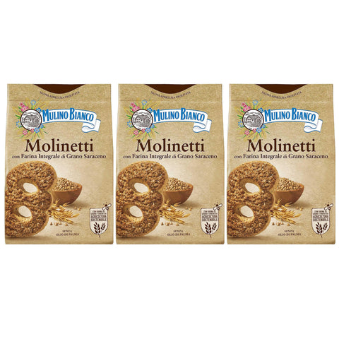 Mulino Bianco Molinetti - Biscuits Italiens Complets 800g (Molinetti, X3)