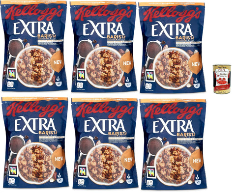 Cereali Extra « Barista Edition » | Essayez Le Café Et Le Chocolat | Céréales Breakfast Céréales, Céréales À L'avoine Croustillante | 6 X 350 G + Italian Gourmet Polpa 400 G