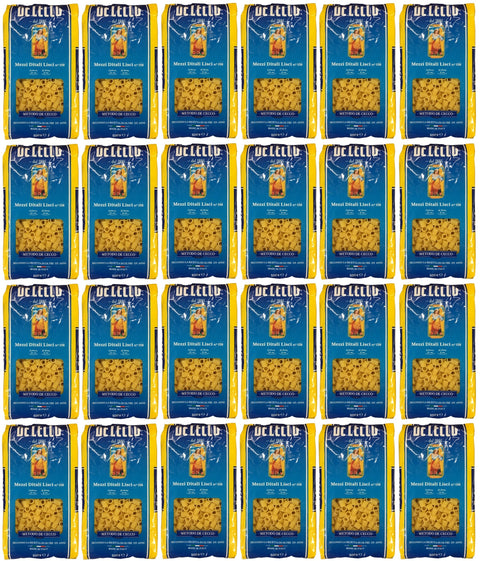 De Cecco Pasta Mezzi Ditali Lisci N°158 (24 X 500 G)