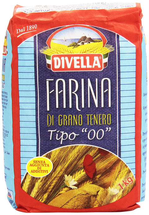 Divella Farine De Blé Tendre Type 00, 1 Kg