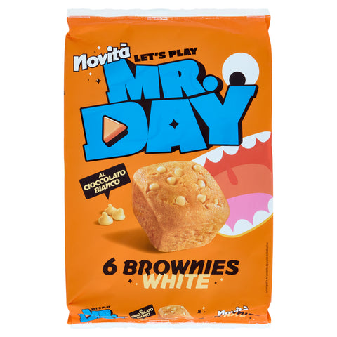 14x Mr.Day Brownies White al Cioccolato Bianco Brownies au chocolat blanc 210gr