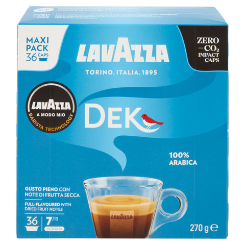 3x Caffè Lavazza DEK  36 Capsule Compatibile A Modo Mio 270g