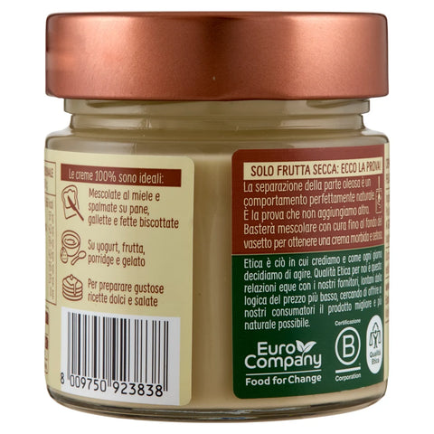 12x Euro Company 100% Crema di Mandorle Pelate Bio Purée d'amandes bio 100 % (à partir d'amandes mondées) 175 g