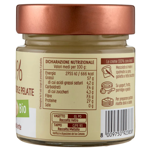 12x Euro Company 100% Crema di Mandorle Pelate Bio Purée d'amandes bio 100 % (à partir d'amandes mondées) 175 g