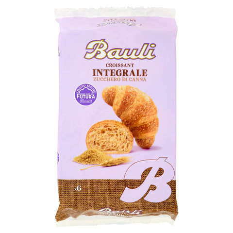 12x Bauli Cornetti con Farina Integrale e Zucchero di Canna Grezzo Croissants à la farine complète et au sucre de canne brut
