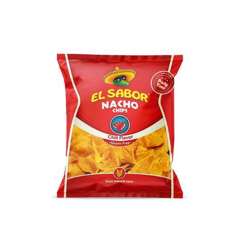 El Sabor Nacho Chili Flavor Nachos au chili, 18 x 100 g