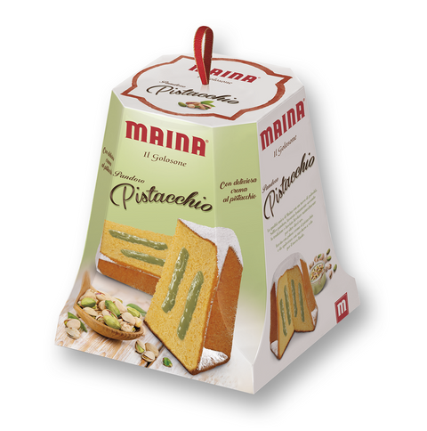 Maina Pandoro il Golosone Pistacchio Pandoro au goût de pistache 4x 750 g