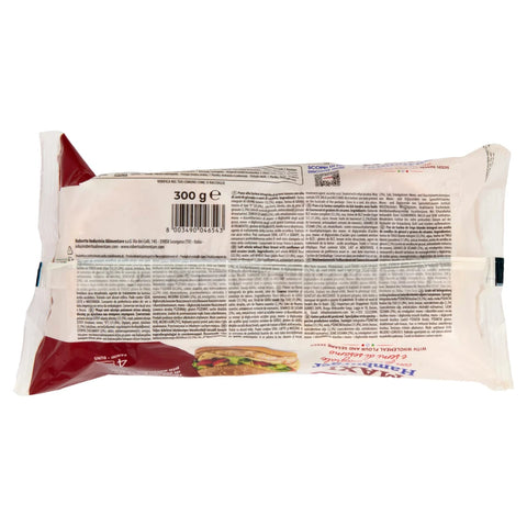 8x Roberto Maxi Hamburger Integrale Pain à la farine complète et aux graines de sésame, paquet de 300 g ; chaque paquet contient 4 pains à hamburger.