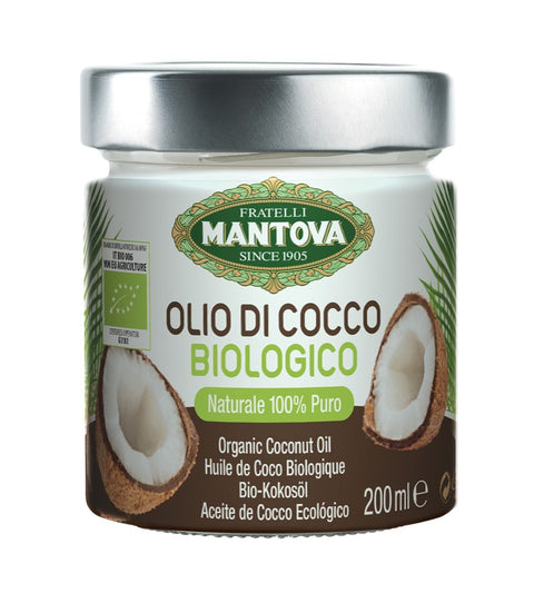 Fratelli Mantova Olio di Cocco Biologico Huile de Noix de Coco Bio 200ml