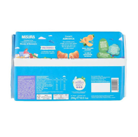 8x Misura Dolcesenza Cornetti all'Albicocca Garniture extra à l'abricot - Goût intense - Sans sucres ajoutés