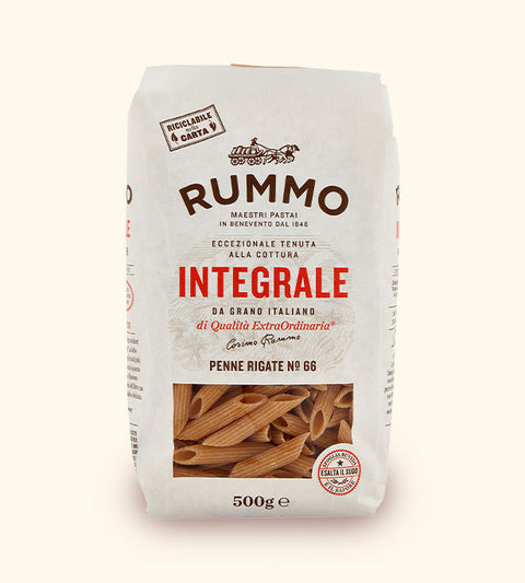 Rummo - Penne Rigate N.66 Intégrales Bronze Dessiné - 16 Paquets De 500 G