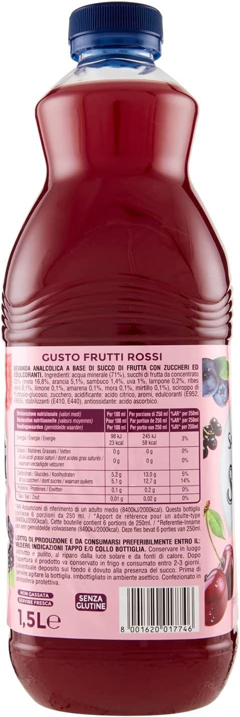 San Benedetto Succoso Frutti Rossi Fruits Rouges 1.5