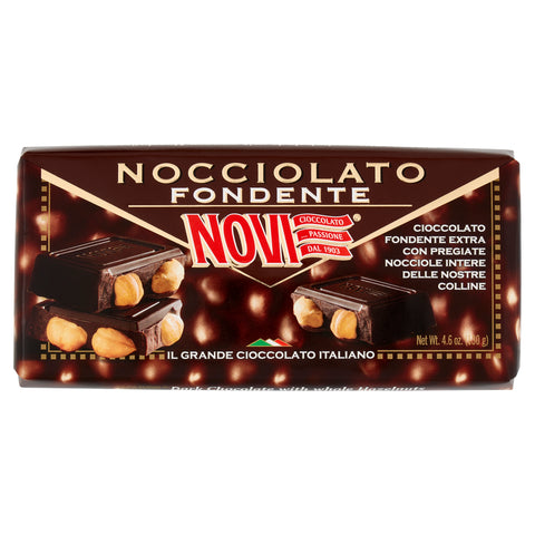 Novi Nocciolato Fondente chocolat noir aux noisettes 130g