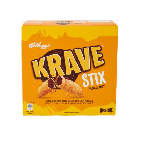 Kellogg's Krave Stix Choco Nut barretta Barre ( 5 x 20,5g ) 102,5g