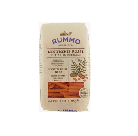 Rummo Pennette rigate alle lenticchie N.70   pâtes aux pois chiches, pâtes aux légumineuses 300gr