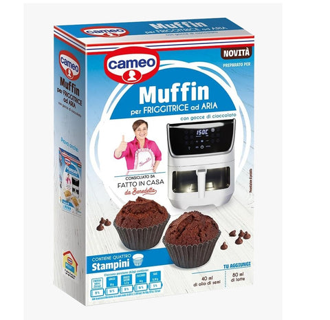 6x Cameo Preparato per Muffin per friggitrice ad aria con gocce di cioccolato Préparation pour muffins aux pépites de chocolat pour friteuse à air chaud 155 g