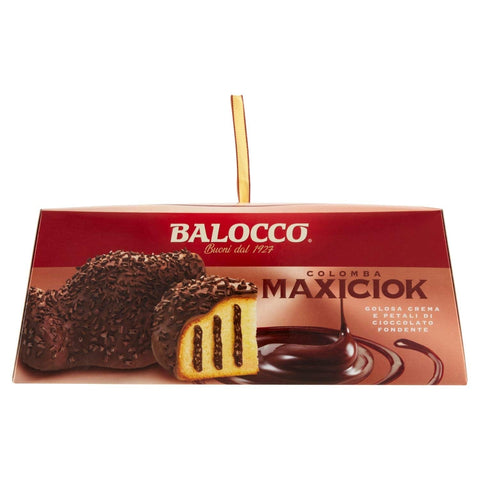 3x Balocco Colomba Maxiciok Cioccolato fondente Gâteau de Pâques à la crème au chocolat noir 750 g