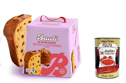 Bauli Il Panettone Classico Senza lattosio Le panettone classique sans lactose 700gr+ Italian Gourmet polpa 400g