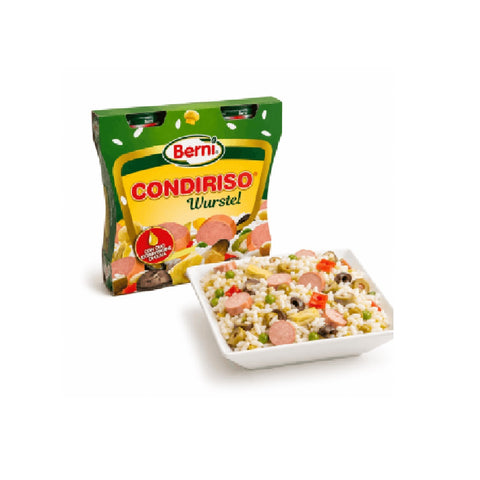 6x Berni Condiriso Wurstel Vinaigrette aux légumes pour salades de riz aux saucisses 2 x 300 g