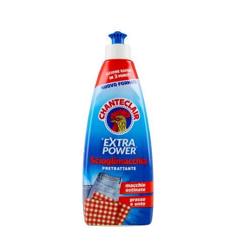6x Chanteclair Extra Power Scioglimacchia Pretrattante Détachant pour taches tenaces, graisse et taches grasses sur les tissus, 500 ml