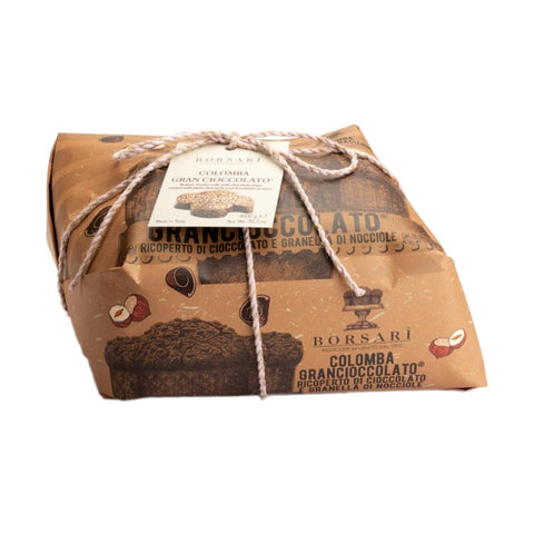 3x Borsari Colomba Gran Cioccolato Colomba de Pâques au chocolat et aux pépites, 1 kg
