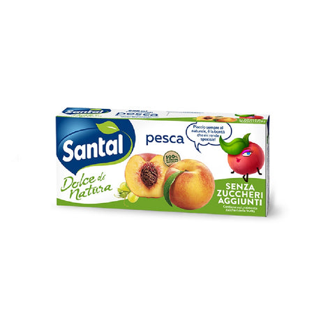 Parmalat Santal succo di frutta Pesca senza zuccheri aggiunti 3x200ml - Jus de pêche sans sucre ajouté