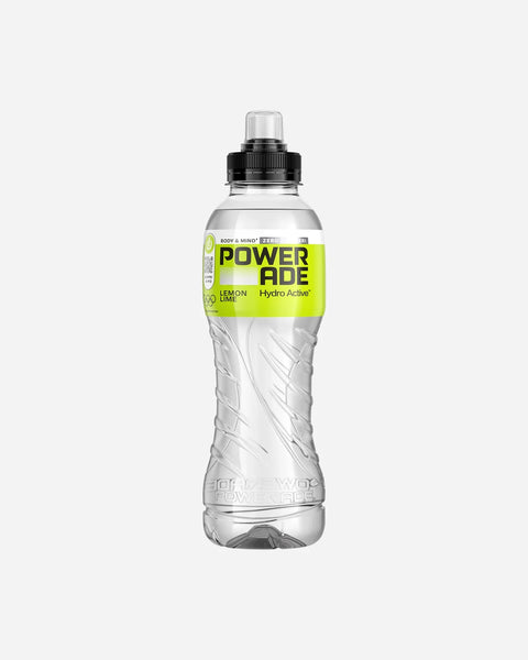 12x POWERADE Active Lemon e Lime Eau aromatisée citron-citron vert – Boisson rafraîchissante sans calories et sans sucre, enrichie en vitamines B3 et B6 – Boisson pour sportifs contenant des micronutriments, en bouteille PET jetable de 500 ml