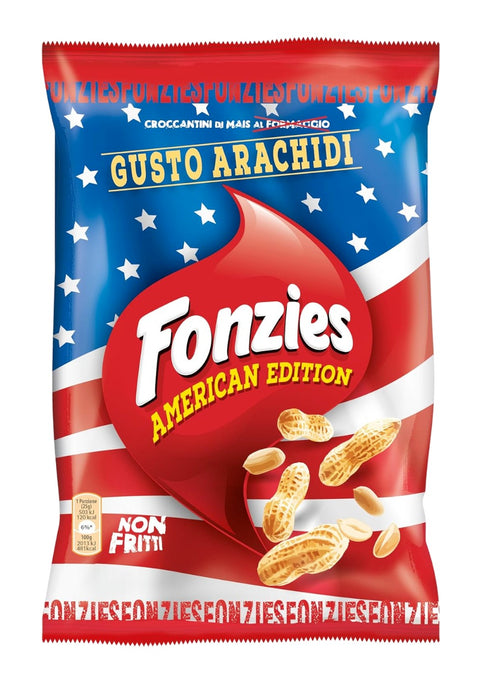 Fonzies American Edition Croquants de maïs aromatisés aux arachides, cuits au four, 100 g