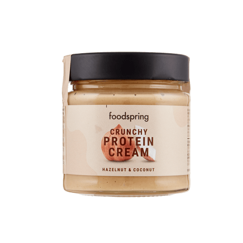 Foodspring Crema Proteica Crunchy Nocciola e Cocco Crème Protéinée Croquante Noisettes et Noix de Coco 200g