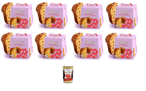 Bauli Il Panettone Classico Senza lattosio Le panettone classique sans lactose 8x 700gr+ Italian Gourmet polpa 400g