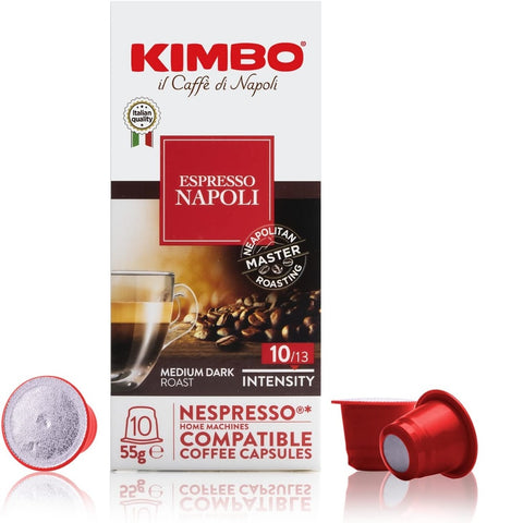 Kimbo Capsule Espresso Napoli capsules de café 10x5,5g Nespresso Compatibile