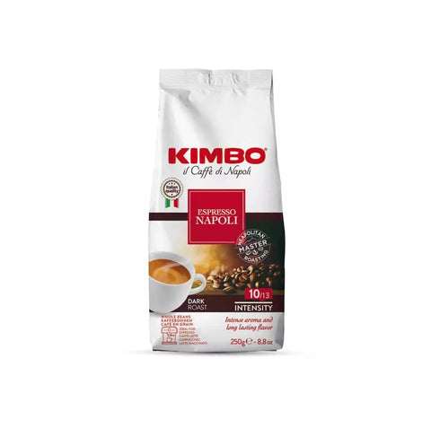 Kimbo Espresso Napoli Caffè in Grani Grains de café torréfiés foncés, café Napoli 250g