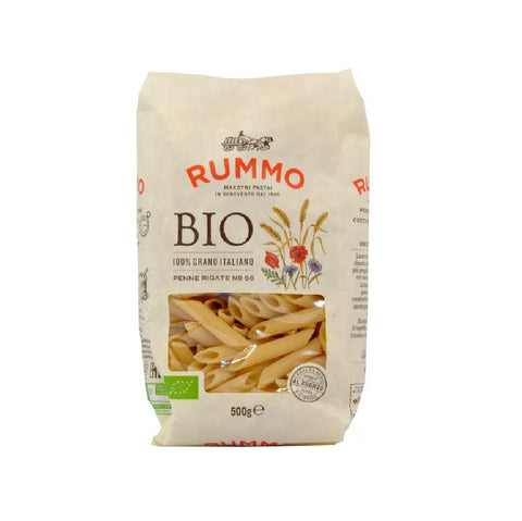 Rummo Penne Rigate N.66 Bio Integrale Pâtes de blé 100% italiennes 500g