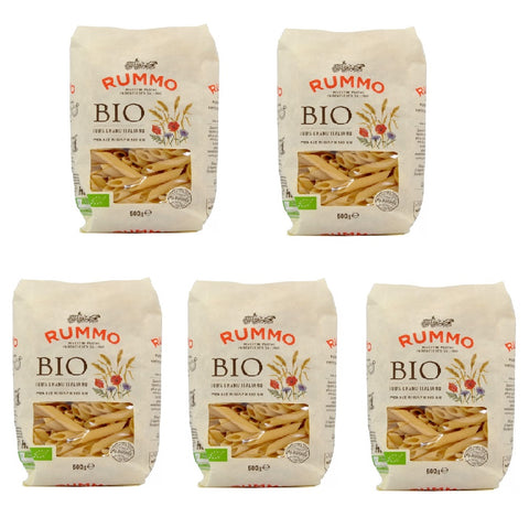Rummo Penne Rigate N.66 Bio Integrale Pâtes de blé 100% italiennes 500g