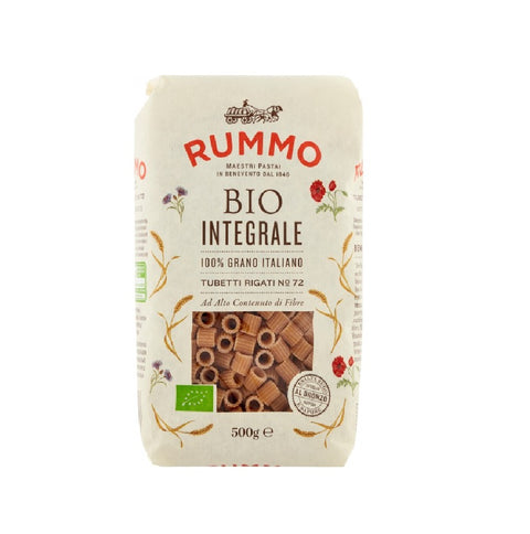 Rummo Tubetti Rigati N°72 Bio Integrale Pâtes de blé 100% italiennes 500g