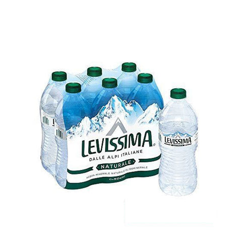 Levissima Acqua Minerale Naturale Eau plate naturelle - 6 Bouteilles x 500 ml