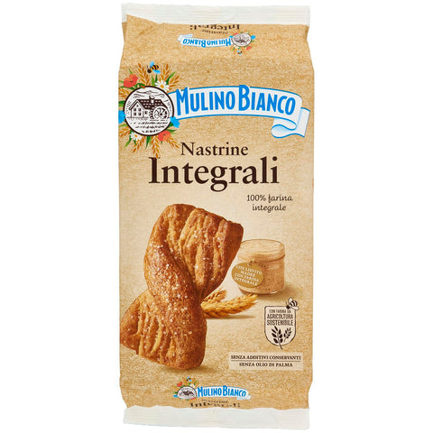 12x Mulino Bianco Nastrine Integrali Lot De 6 Snack À Grains Entiers 100 % Farine De Blé Entier 240 G