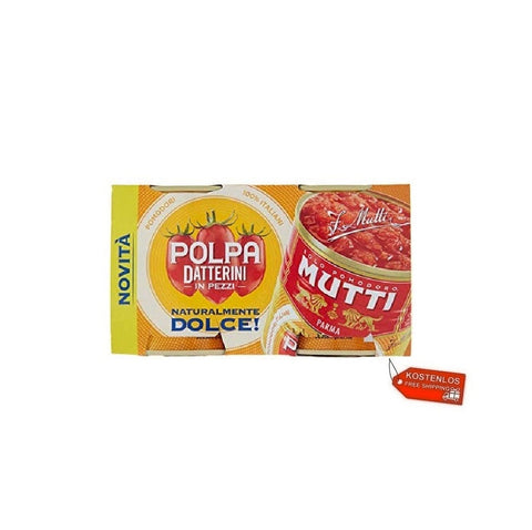 12x Mutti Polpa di Datterini en tomates pezzi 2x300g