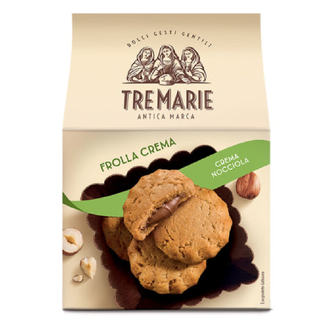 4x Tre Marie Frolla ripiena con crema alla nocciola Pâte sablée fourrée à la crème de noisette 150 g