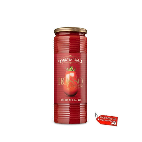 12x Rosso Gargano Passata di Puglia Purée de tomates des Pouilles 690gr en verre