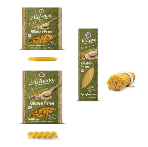 Test pack La Molisana Pasta Senza Glutine pâtes sans gluten 3x400gr