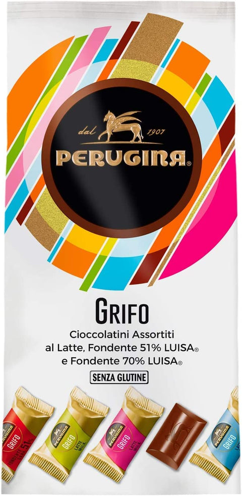 6x Perugina Grifo Lait et Noir 51%, noir 70% Chocolat Italien Cacao 200g