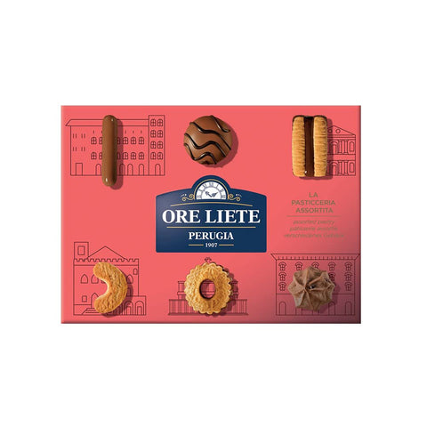 12x Ore Liete Perugia La Pasticceria Assortita Coffret Cadeau Spécial Italien 450 G